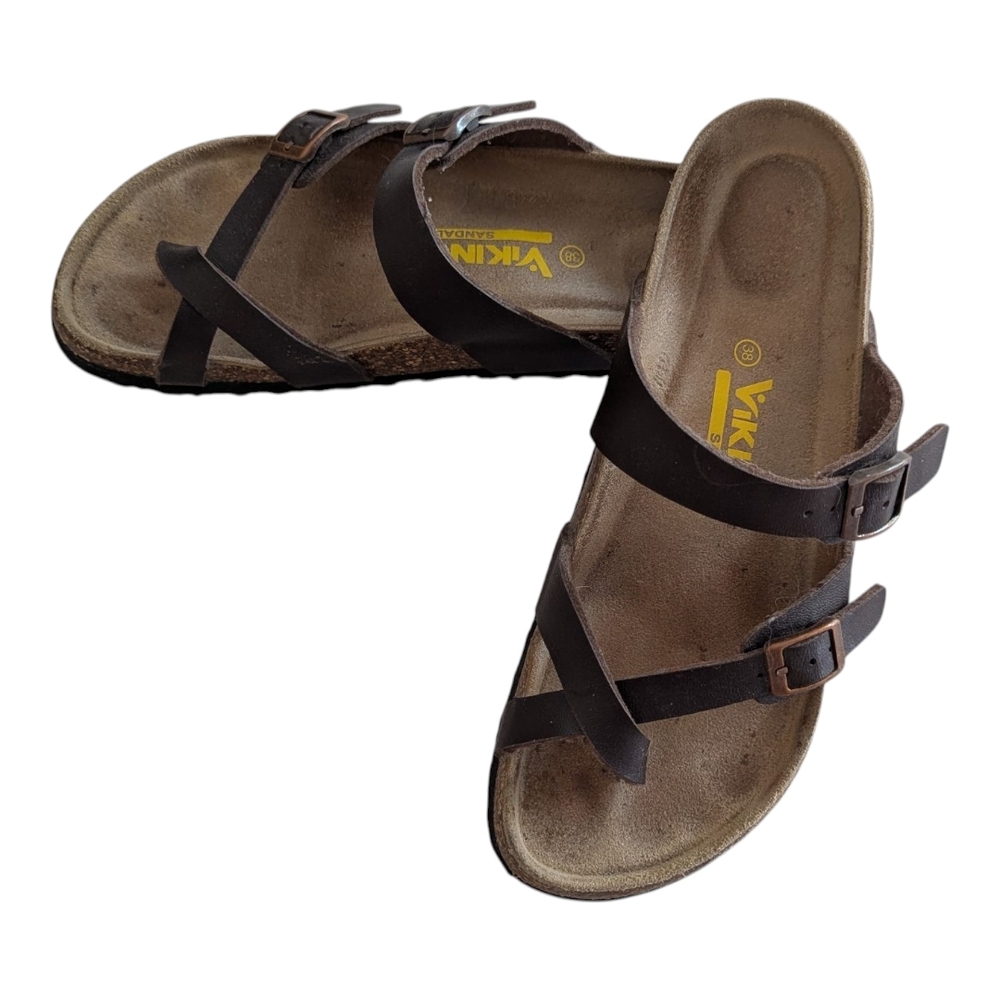 Birkenstock-like Brown Sandals By Viking